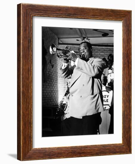 The Glenn Miller Story, Louis Armstrong, 1954-null-Framed Premium Photographic Print