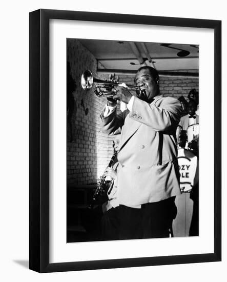 The Glenn Miller Story, Louis Armstrong, 1954-null-Framed Premium Photographic Print