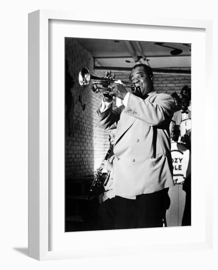 The Glenn Miller Story, Louis Armstrong, 1954-null-Framed Premium Photographic Print