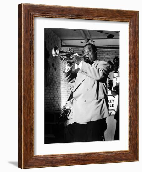 The Glenn Miller Story, Louis Armstrong, 1954-null-Framed Photo