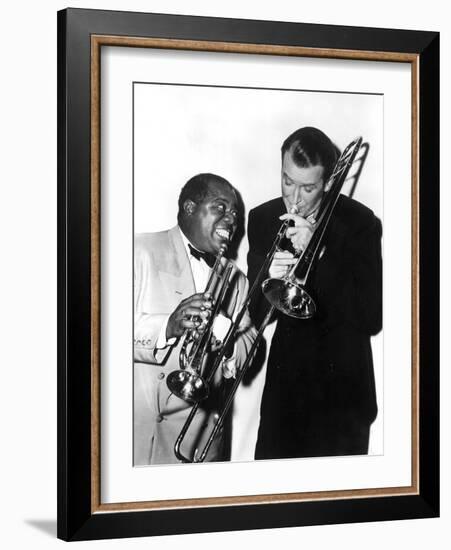 The Glenn Miller Story, Louis Armstrong, James Stewart, 1954-null-Framed Photo