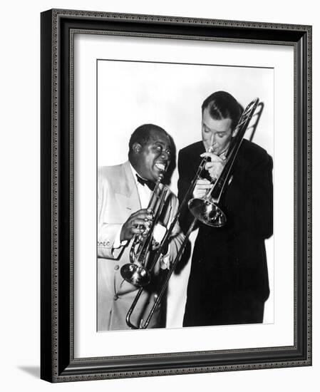 The Glenn Miller Story, Louis Armstrong, James Stewart, 1954-null-Framed Photo