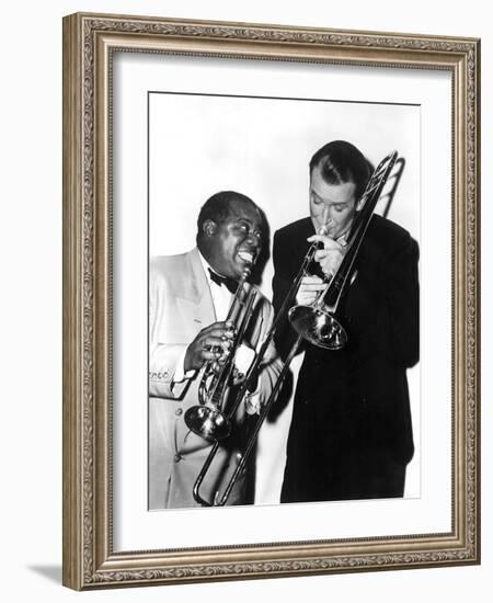 The Glenn Miller Story, Louis Armstrong, James Stewart, 1954-null-Framed Premium Photographic Print