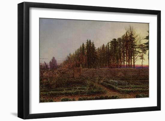 The Gloaming (Manse Garden, Berwickshire), 1863 (Oil on Canvas)-William Bell Scott-Framed Giclee Print