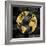 The Globe Gold on Black-Russell Brennan-Framed Art Print