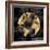 The Globe Gold on Black-Russell Brennan-Framed Art Print