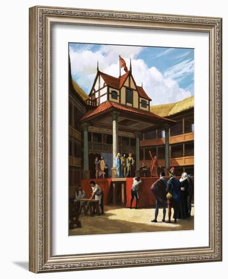 The Globe Theatre-Ralph Bruce-Framed Giclee Print