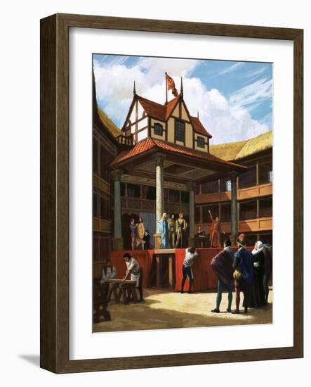 The Globe Theatre-Ralph Bruce-Framed Giclee Print