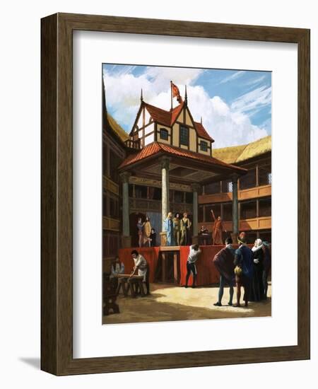 The Globe Theatre-Ralph Bruce-Framed Giclee Print