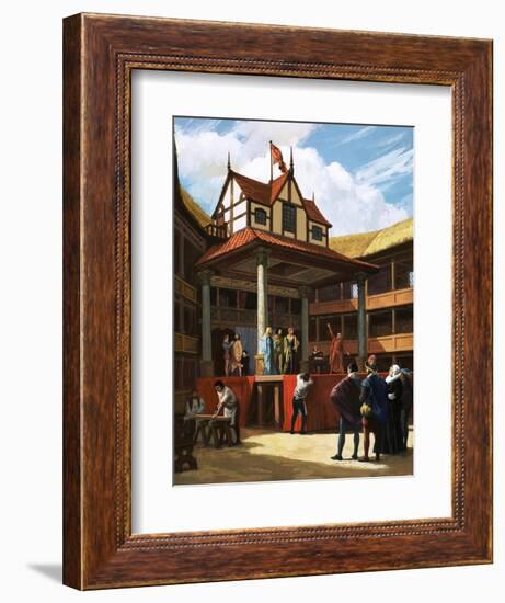 The Globe Theatre-Ralph Bruce-Framed Giclee Print