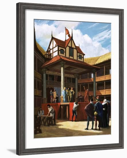 The Globe Theatre-Ralph Bruce-Framed Giclee Print