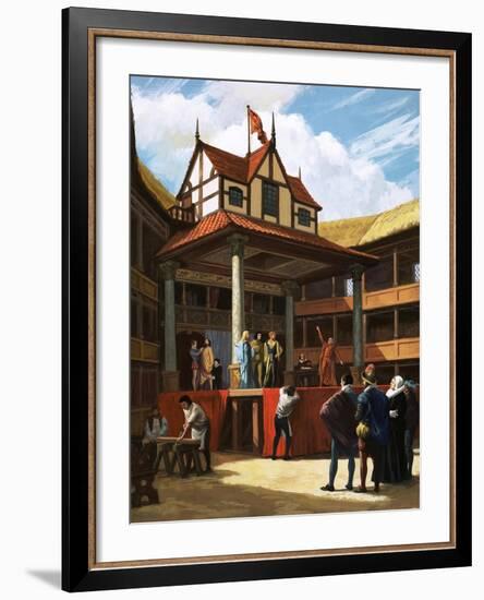 The Globe Theatre-Ralph Bruce-Framed Giclee Print