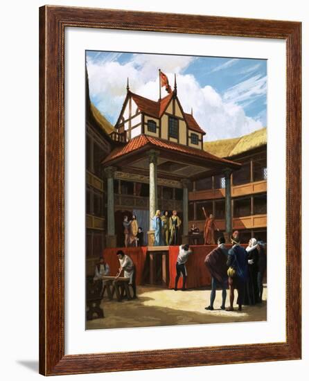 The Globe Theatre-Ralph Bruce-Framed Giclee Print