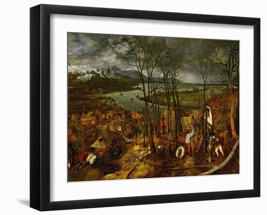 The Gloomy Day (Early Sprin), 1565-Pieter Bruegel the Elder-Framed Giclee Print