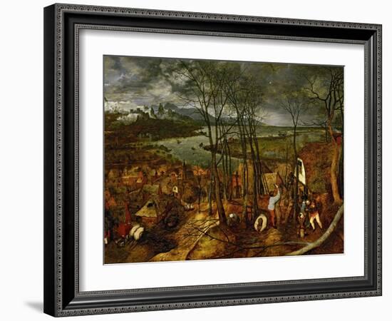 The Gloomy Day (Early Sprin), 1565-Pieter Bruegel the Elder-Framed Giclee Print