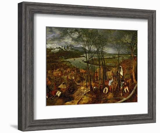 The Gloomy Day (Early Sprin), 1565-Pieter Bruegel the Elder-Framed Giclee Print