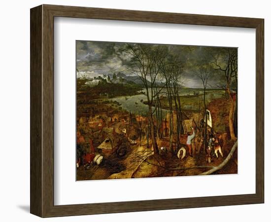 The Gloomy Day (Early Sprin), 1565-Pieter Bruegel the Elder-Framed Giclee Print