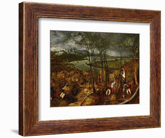 The Gloomy Day (Early Sprin), 1565-Pieter Bruegel the Elder-Framed Giclee Print