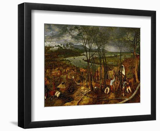 The Gloomy Day (Early Sprin), 1565-Pieter Bruegel the Elder-Framed Giclee Print