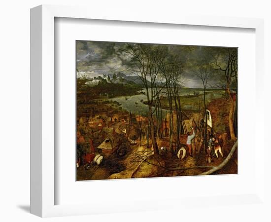 The Gloomy Day (Early Sprin), 1565-Pieter Bruegel the Elder-Framed Giclee Print