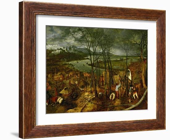 The Gloomy Day, Spring, 1559-Pieter Bruegel the Elder-Framed Giclee Print