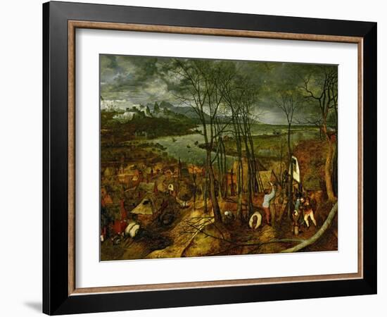 The Gloomy Day, Spring, 1559-Pieter Bruegel the Elder-Framed Giclee Print