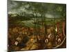 The Gloomy Day, Spring, 1559-Pieter Bruegel the Elder-Mounted Giclee Print