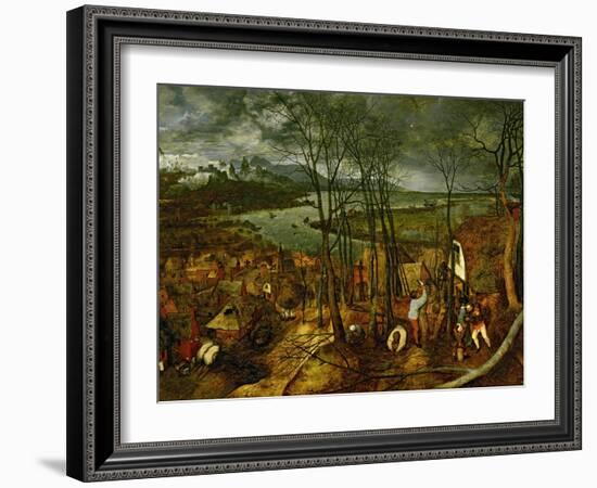 The Gloomy Day, Spring, 1559-Pieter Bruegel the Elder-Framed Giclee Print