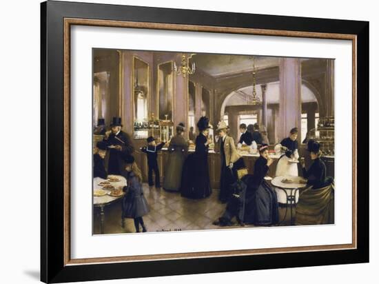 The Gloppe Pastry Shop-Jean Béraud-Framed Art Print