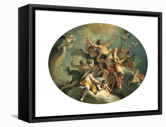 The Glorification of St Sebastian, Late 17Th/Early 18th Century-Sebastiano Ricci-Framed Premier Image Canvas