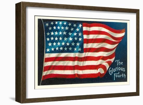 The Glorious Fourth of July, Flag-null-Framed Art Print