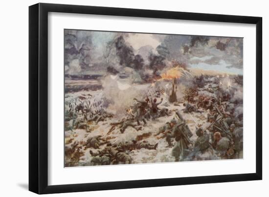 The Glory of France: Smashing a German Massed Attack at Verdun-Arthur C. Michael-Framed Giclee Print