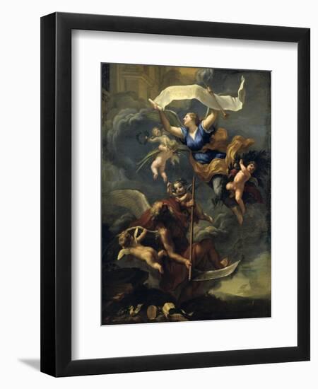 The Glory of Louis XIV - Triumph of Time, 17th Century-Baldassare Franceschini-Framed Giclee Print