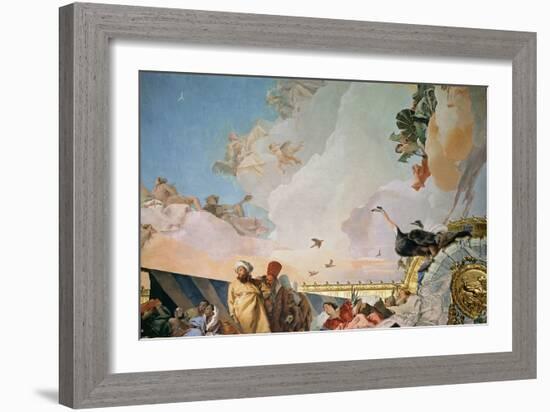 The Glory of Spain III, from the Ceiling of the Throne Room, 1764-Giovanni Battista Tiepolo-Framed Giclee Print