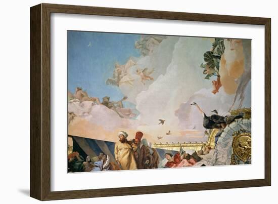 The Glory of Spain III, from the Ceiling of the Throne Room, 1764-Giovanni Battista Tiepolo-Framed Giclee Print