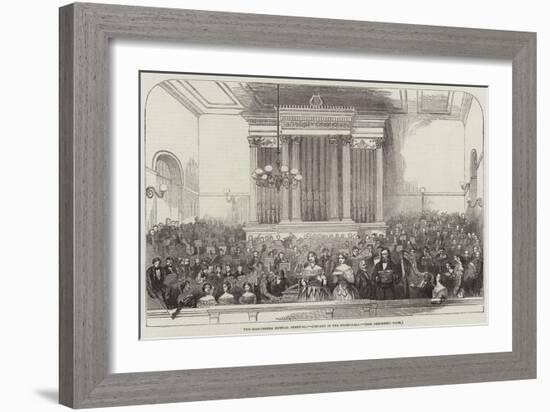 The Gloucester Musical Festival, Concert in the Shire-Hall-null-Framed Giclee Print