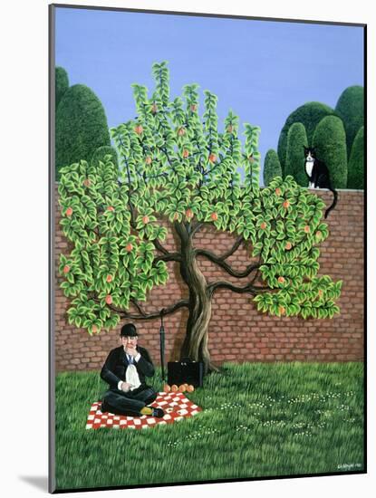 The Glutton, 1981 (Gouache)-Liz Wright-Mounted Giclee Print