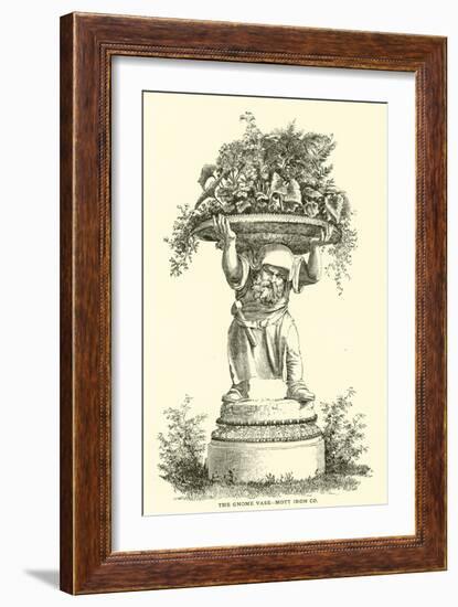 The Gnome Vase, Mott Iron Company-null-Framed Giclee Print