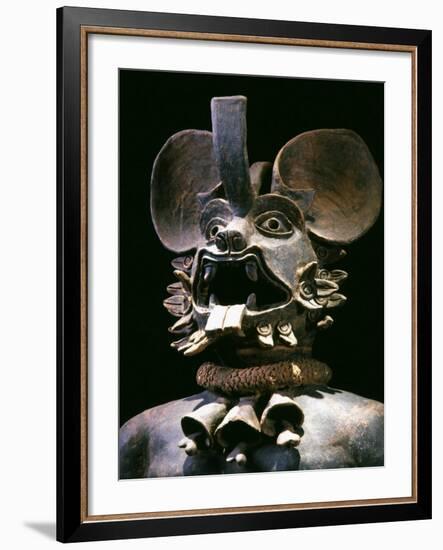 The God Murcielago, Terracotta, Aztec, from Chalco, Mexico-null-Framed Photographic Print