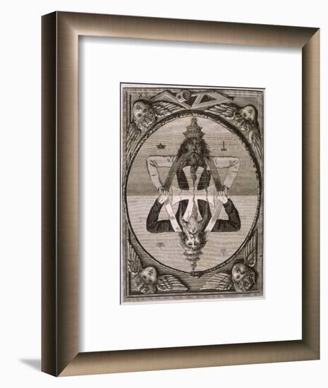 The God of Light and the God of Illusion : the Great Symbol of Solomon-null-Framed Art Print
