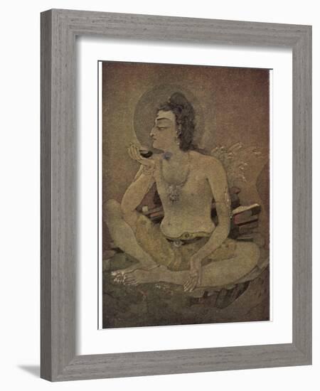 The God Shiva Saves Humanity by Drinking the Pois-Nanda Lal Bose-Framed Photographic Print