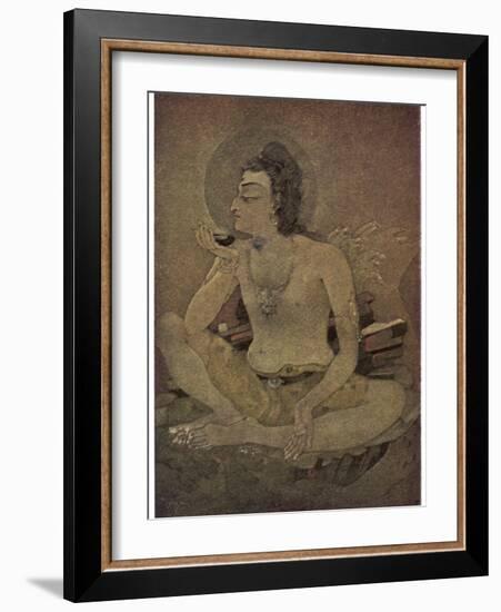 The God Shiva Saves Humanity by Drinking the Pois-Nanda Lal Bose-Framed Photographic Print