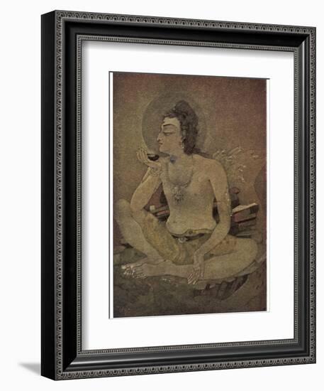 The God Shiva Saves Humanity by Drinking the Pois-Nanda Lal Bose-Framed Photographic Print