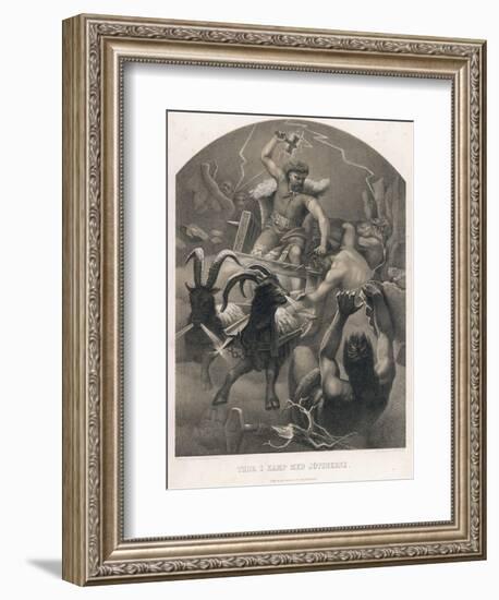 The God Thor Fights the Giants-M.e. Winge-Framed Photographic Print