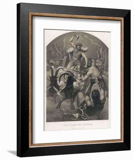 The God Thor Fights the Giants-M.e. Winge-Framed Photographic Print