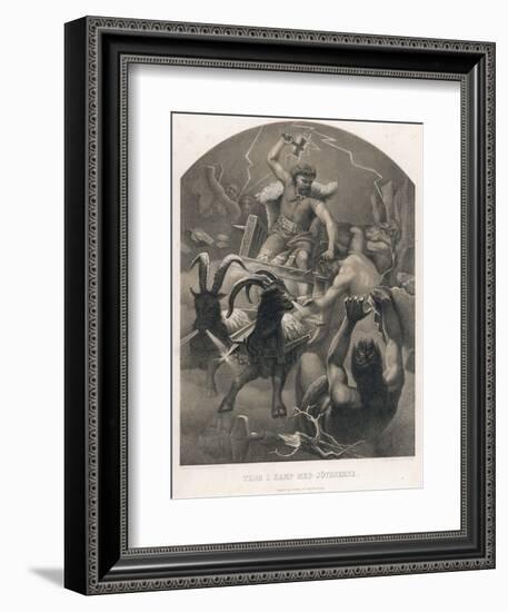 The God Thor Fights the Giants-M.e. Winge-Framed Photographic Print