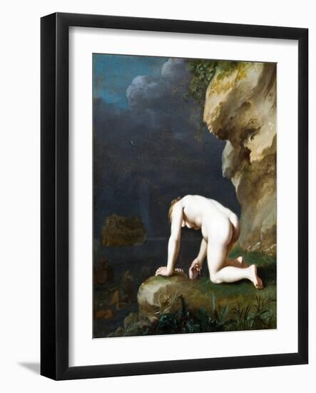 The Goddess Calypso Rescues Ulysses, 1630-Cornelis van Poelenburgh-Framed Giclee Print