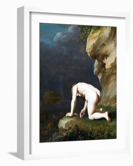 The Goddess Calypso Rescues Ulysses, 1630-Cornelis van Poelenburgh-Framed Giclee Print