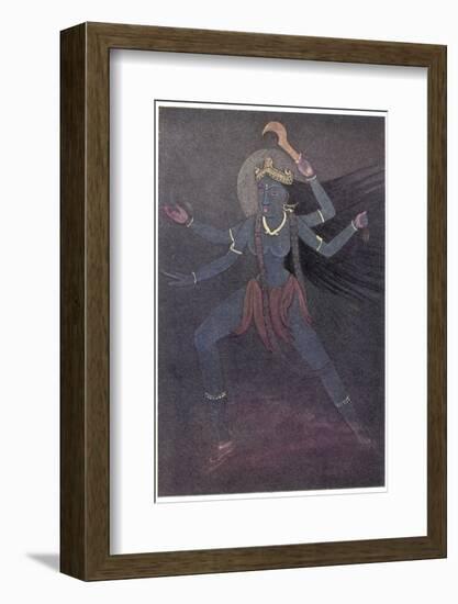 The Goddess Kali the Malevolent Aspect of Shiva's Wife Parvati-Nath Karl-Framed Photographic Print