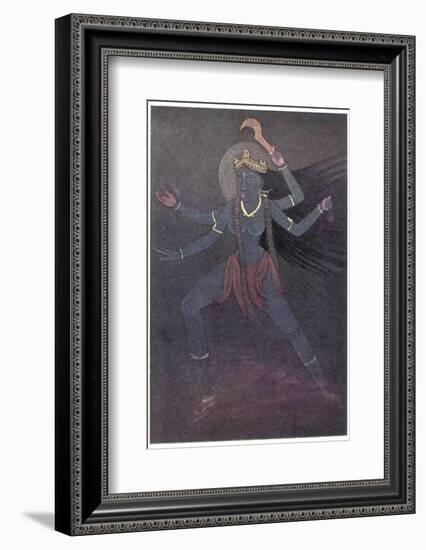 The Goddess Kali the Malevolent Aspect of Shiva's Wife Parvati-Nath Karl-Framed Photographic Print